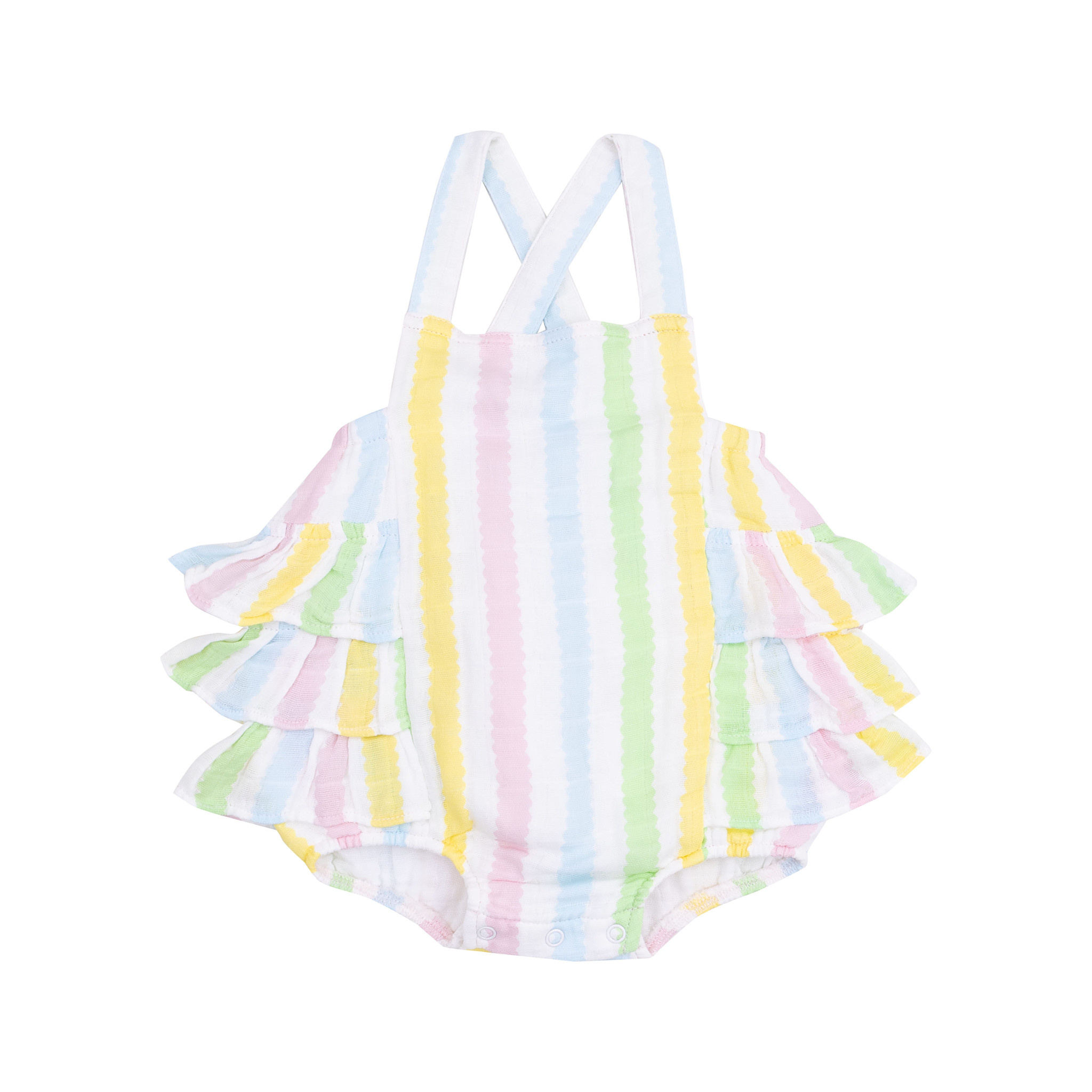 Angel Dear Muslin Ruffled Bubble Sunsuit