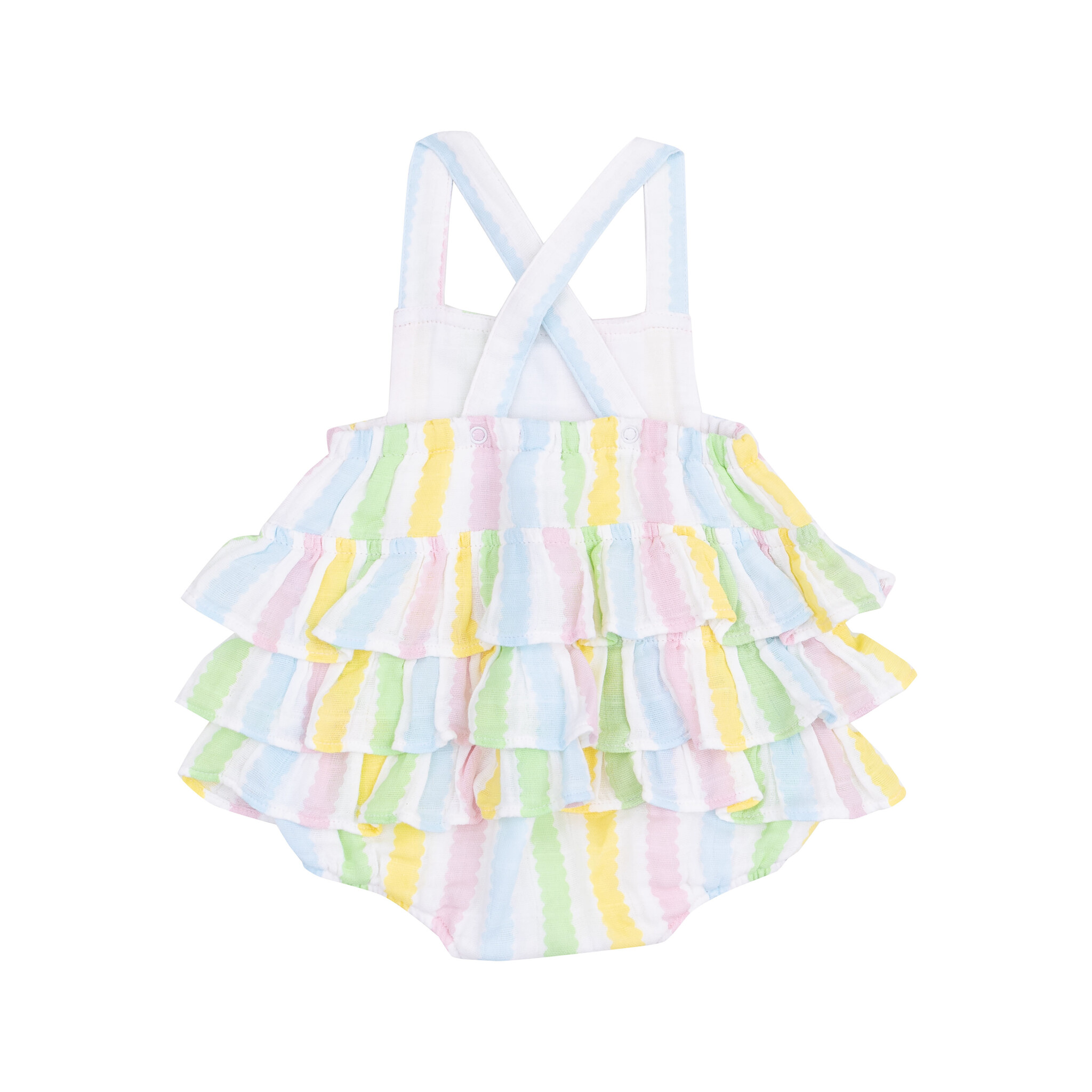 Angel Dear Muslin Ruffled Bubble Sunsuit