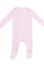 Angel Dear Baby Girl Classic Peter Pan Collar 2-Way Zipper Footie