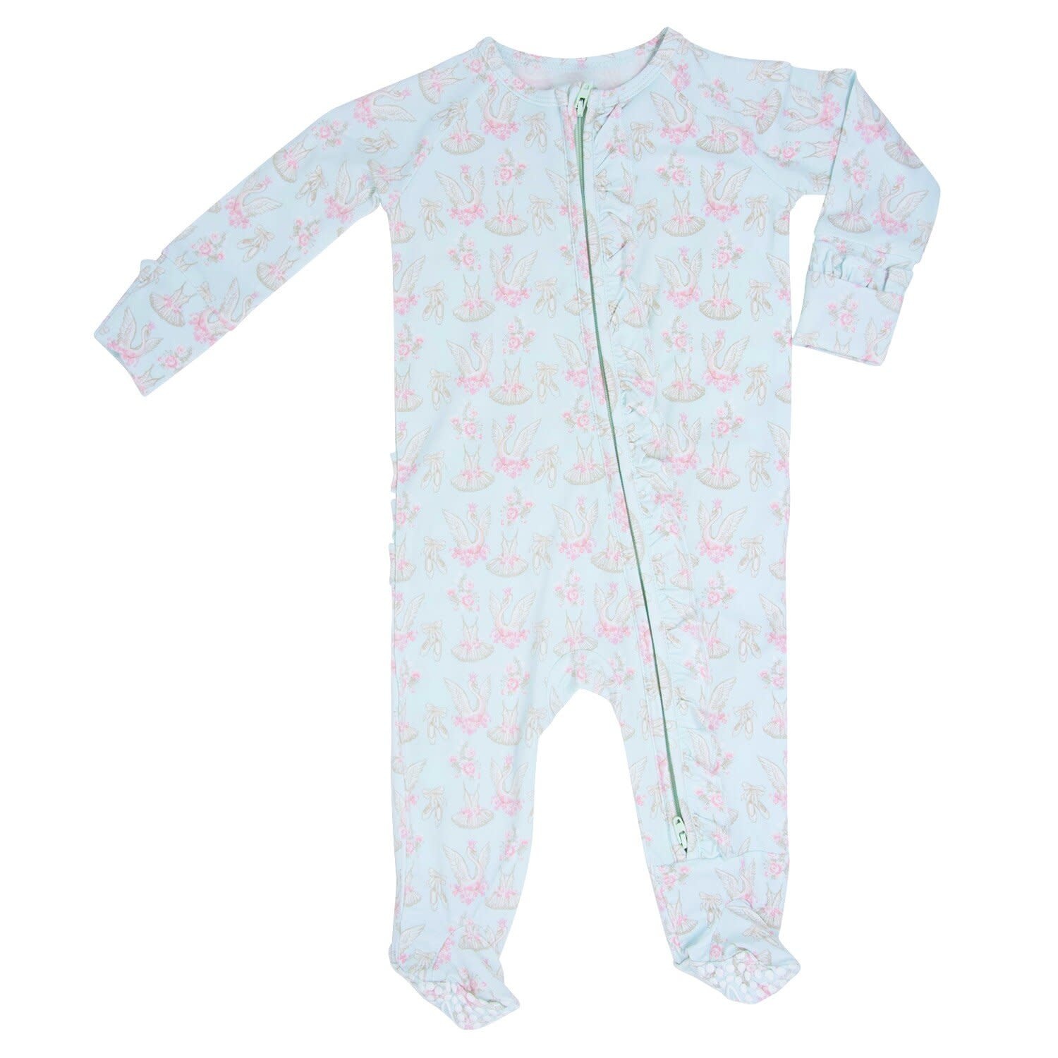 Sweet Bamboo Sweet Bamboo Ruffled Footie