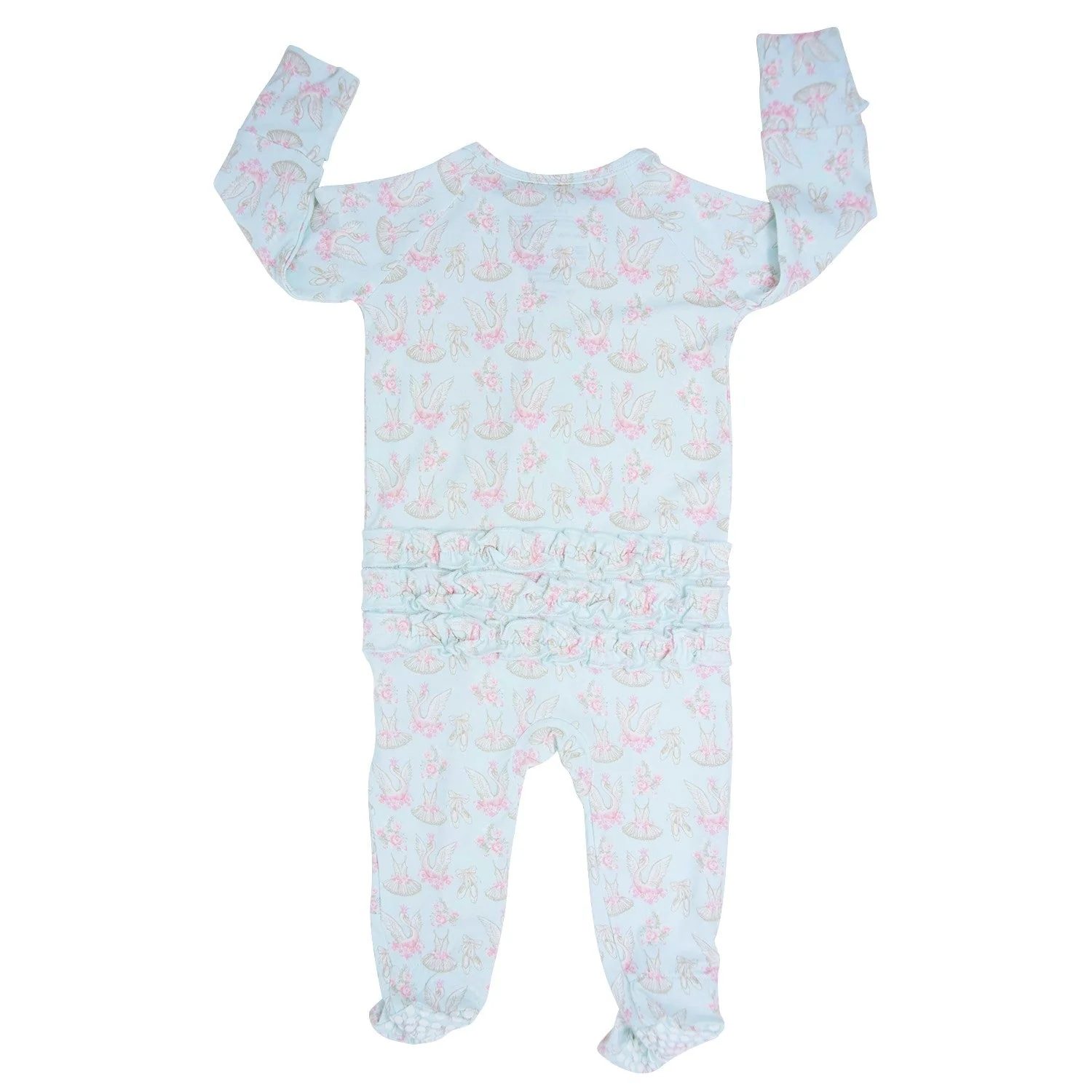 Sweet Bamboo Sweet Bamboo Ruffled Footie