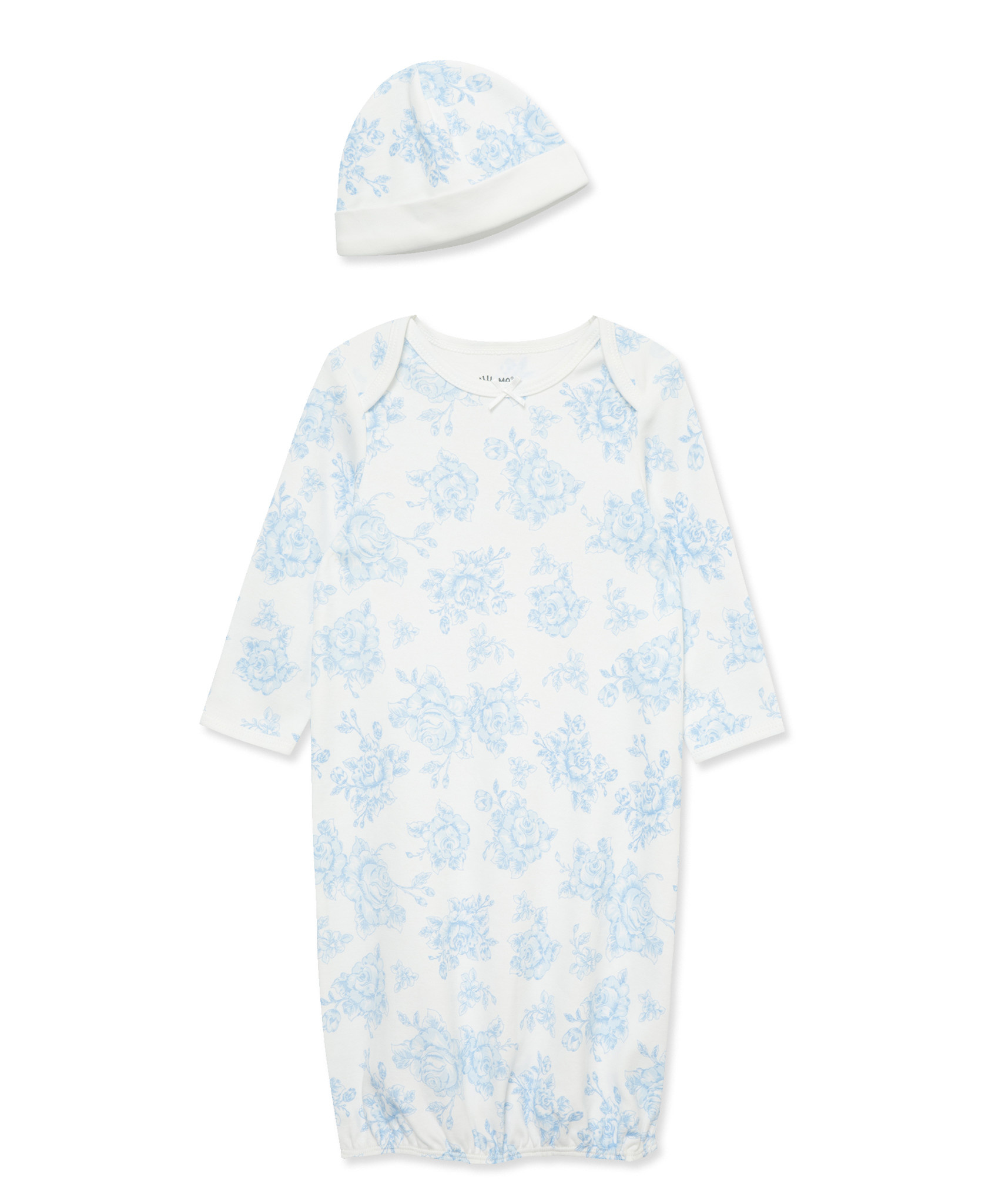 Little Me Baby Gown & Cap Set