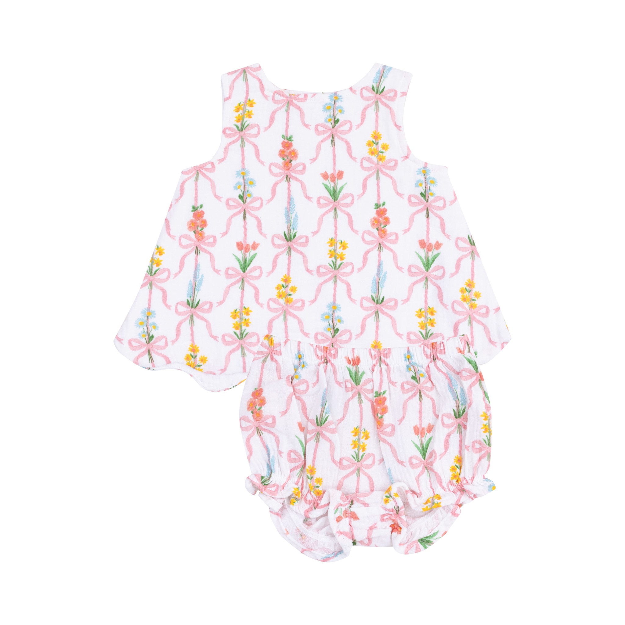 Angel Dear Girls Scallop Back Top w/Bloomer