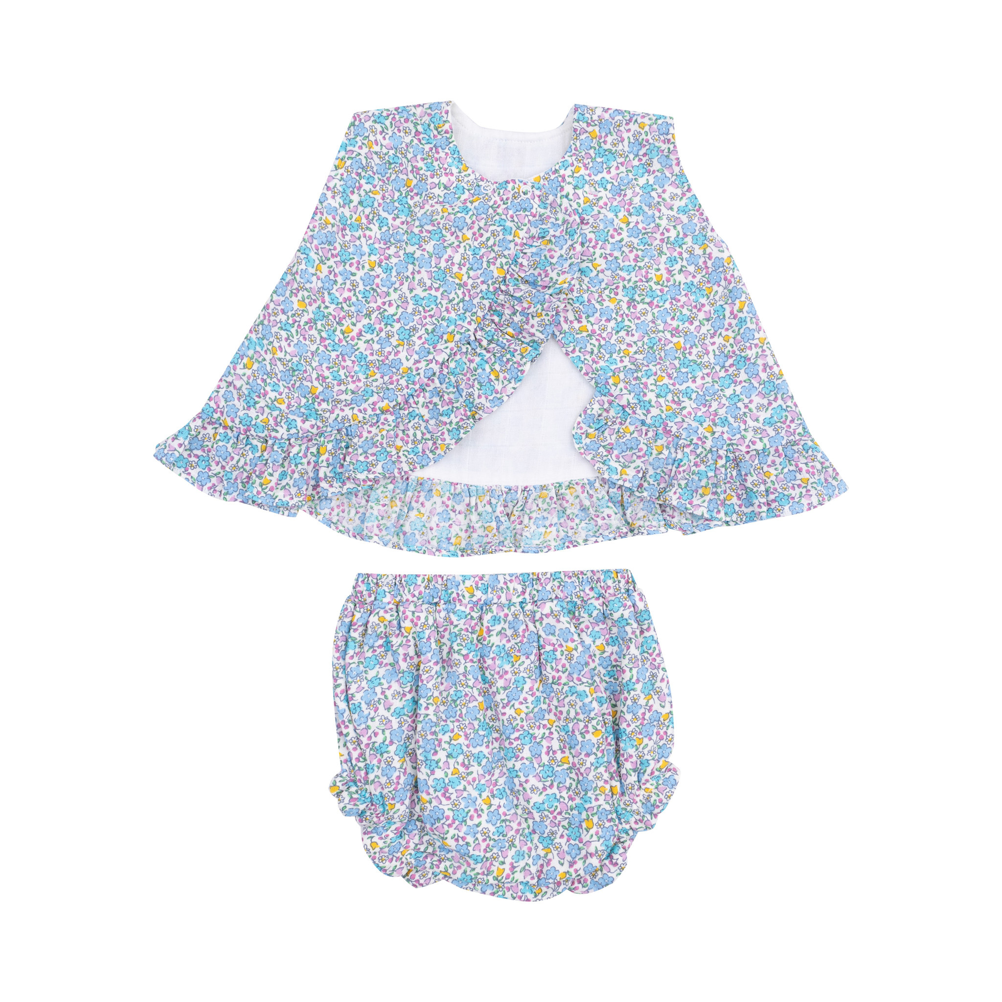 Angel Dear Girls Ruffle Back Top & Bloomer