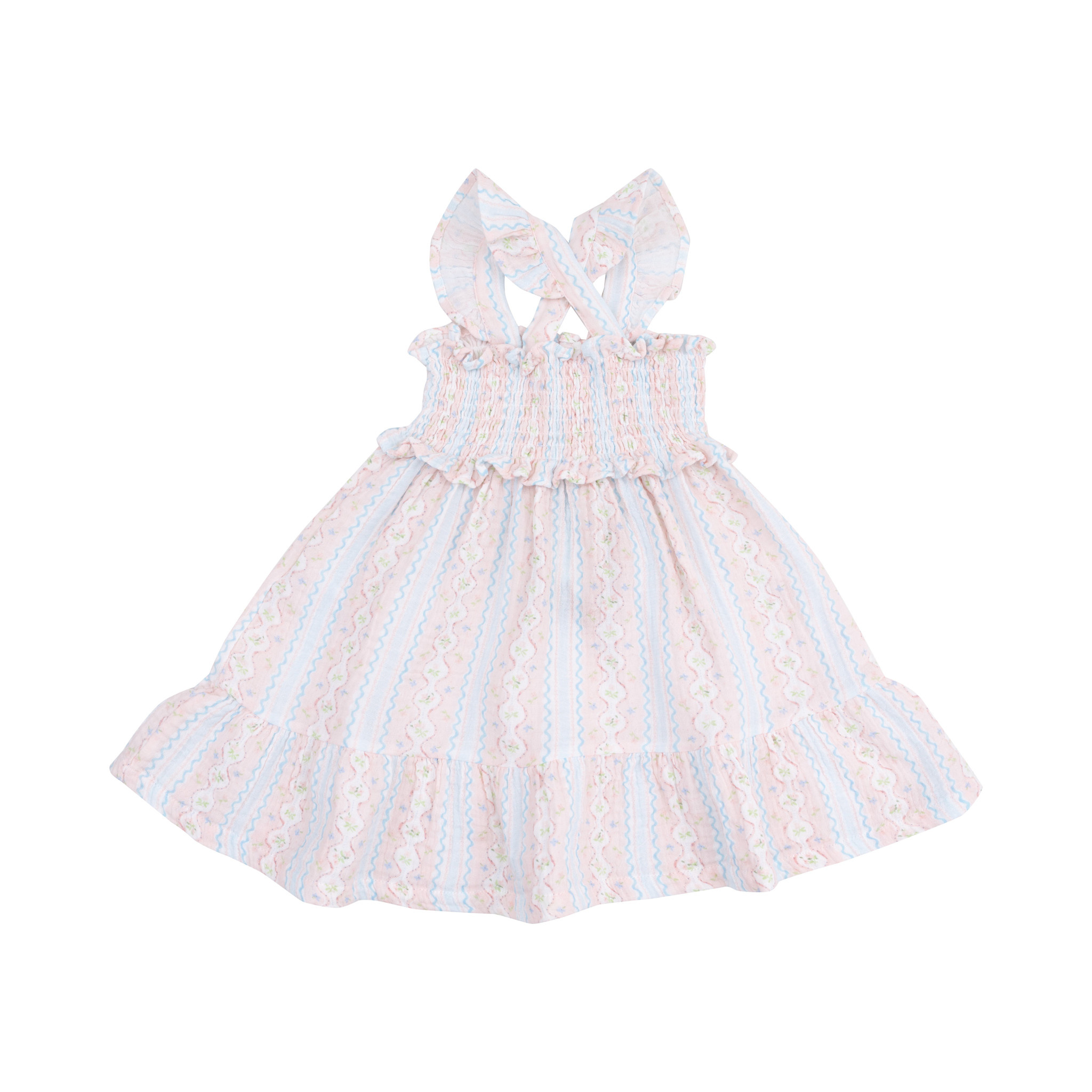 Angel Dear Girls Smocked Ruffle Sundress