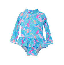 Flap Happy Baby & Toddler Girl Ruffle Rash Guard Swimsuit