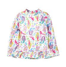 Flap Happy Girl L/S Rashguard Top & bottom