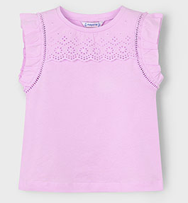 Mayoral Girl Eyelet Shirt