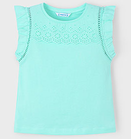 Mayoral Girl Eyelet Shirt