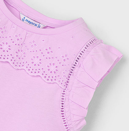 Mayoral Girl Eyelet Shirt