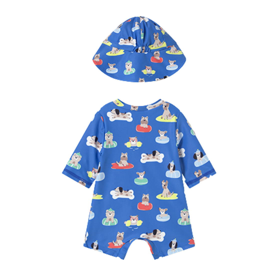 Mayoral Swim Romper with Hat
