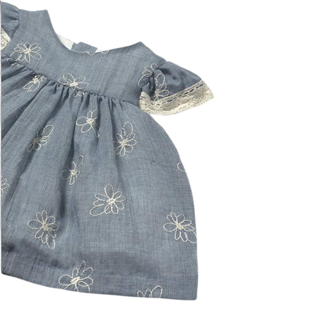 Mayoral Baby Girl Embroidered Dress with Bloomers