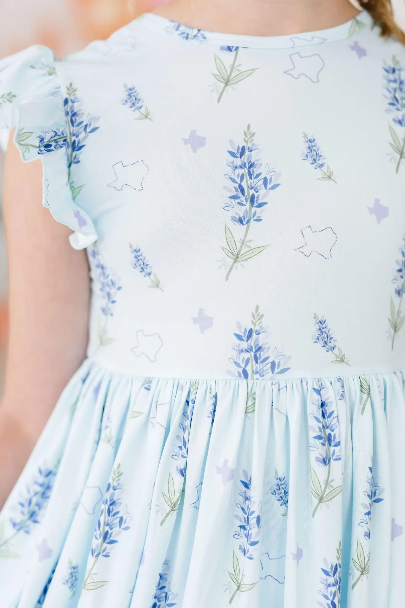 Mila & Rose Blue Bonnet Twirl Dress