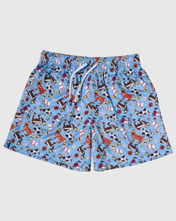 GOAT USA Boy's Sports Print Shorts