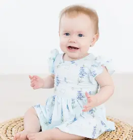 Mila & Rose Baby Blue Bonnet Bodysuit Dress