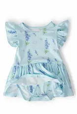 Mila & Rose Baby Blue Bonnet Bodysuit Dress