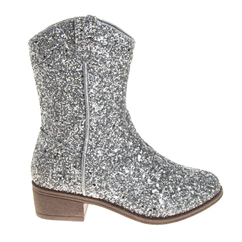 Girl Glitter Western Boot