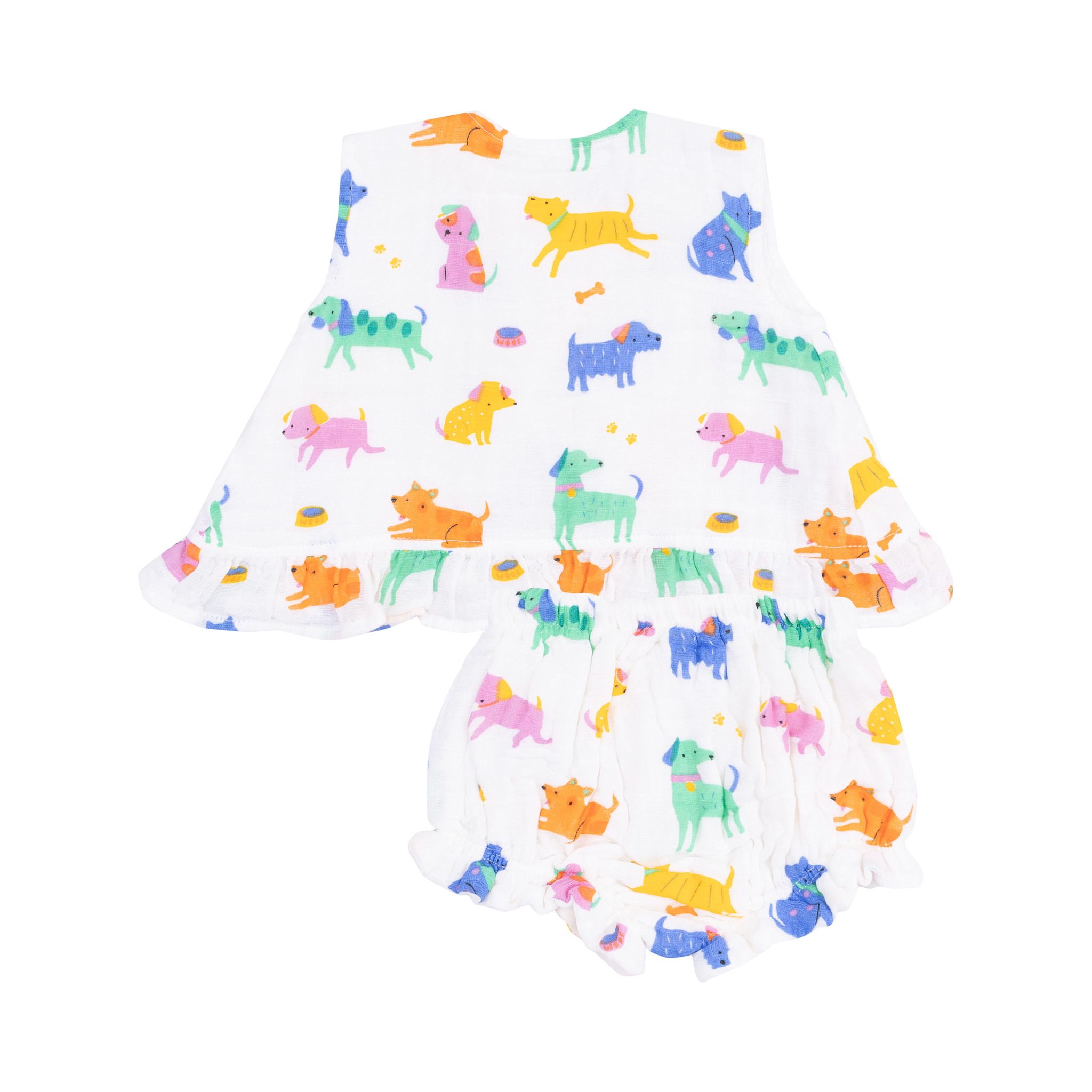 Angel Dear Girls Ruffle Back Top & Bloomer