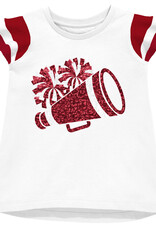 Azarhia Ruffle Sleeve Sequin Cheer Top