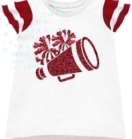 Azarhia Ruffle Sleeve Sequin Cheer Top