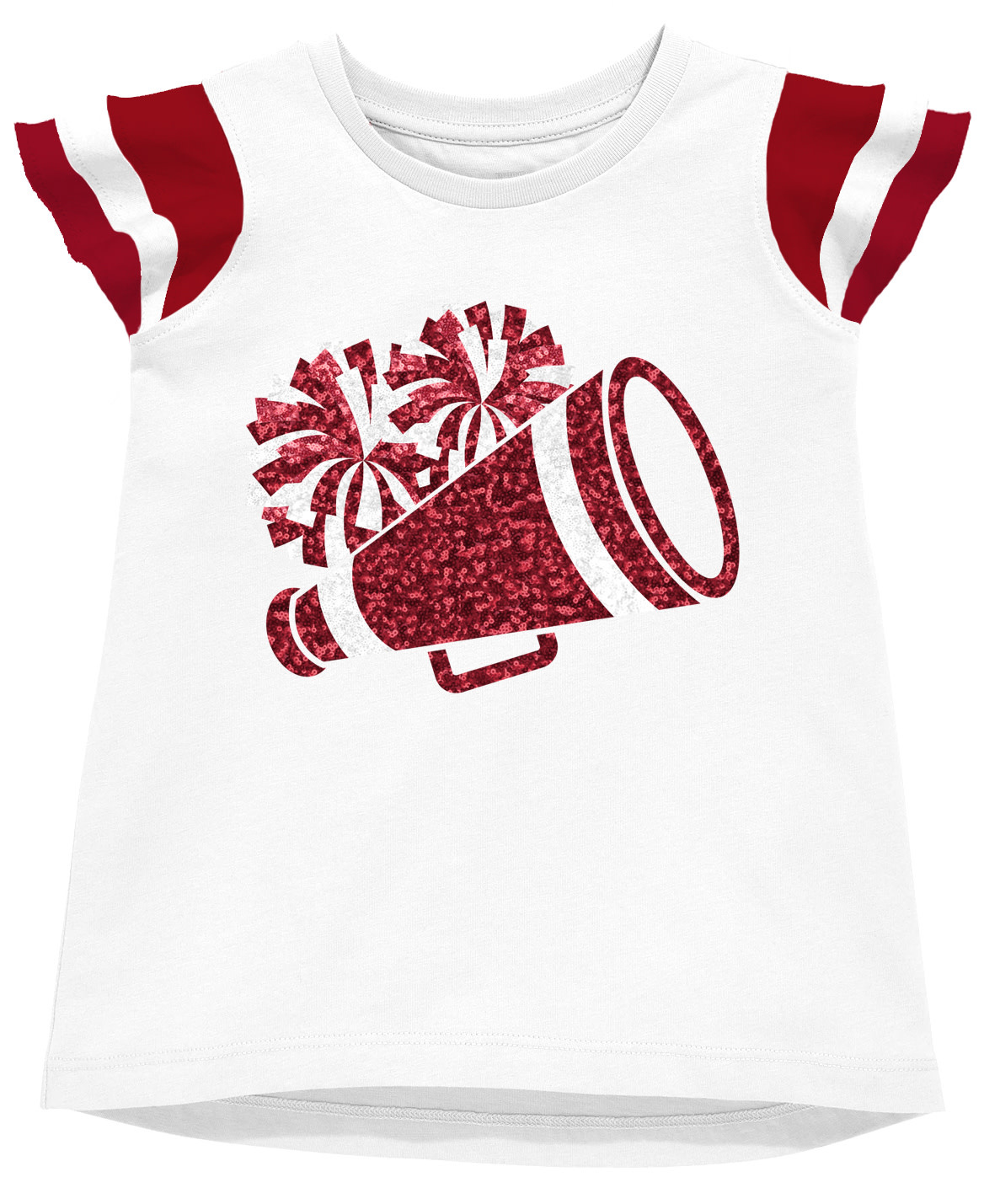 Azarhia Ruffle Sleeve Sequin Cheer Top