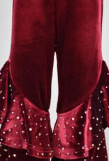 ML Fashions Girl Velvet Bell Legging