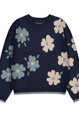 Mayoral Girl Jacquard Floral Sweater
