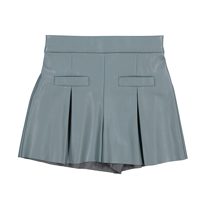 Mayoral Girl Pleather Dress Shorts