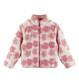 Andy & Evan Floral Printed Sherpa Jacket