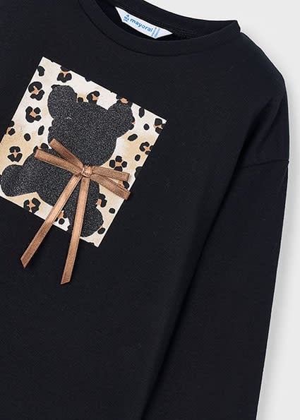 Mayoral Girl L/S Bear Top