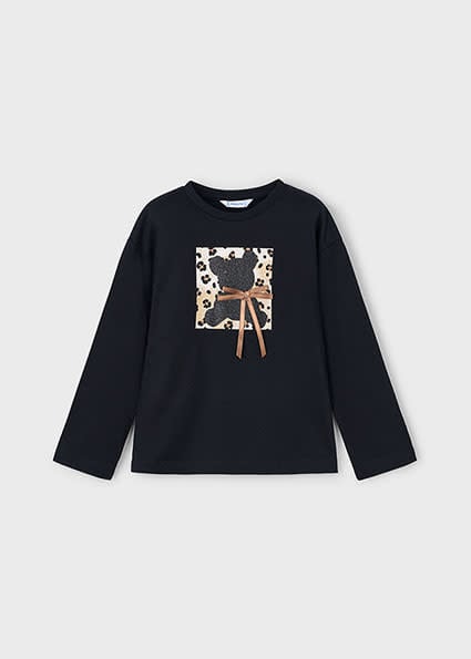 Mayoral Girl L/S Bear Top
