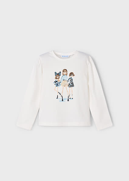 Mayoral Sparkle Girls L/S Top