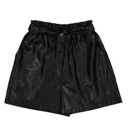Mayoral Junior Faux Leather Dressy Shorts