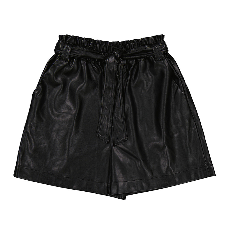 Mayoral Junior Faux Leather Dressy Shorts