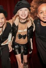 Mayoral Junior Faux Leather Dressy Shorts