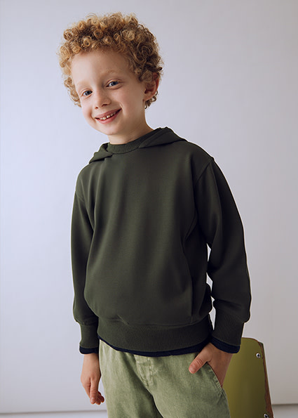 Mayoral Solid Color Hoodie