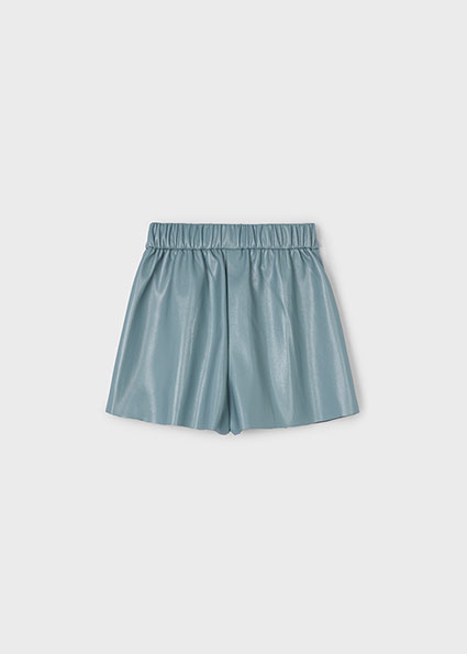 Mayoral Girl Pleather Dress Shorts