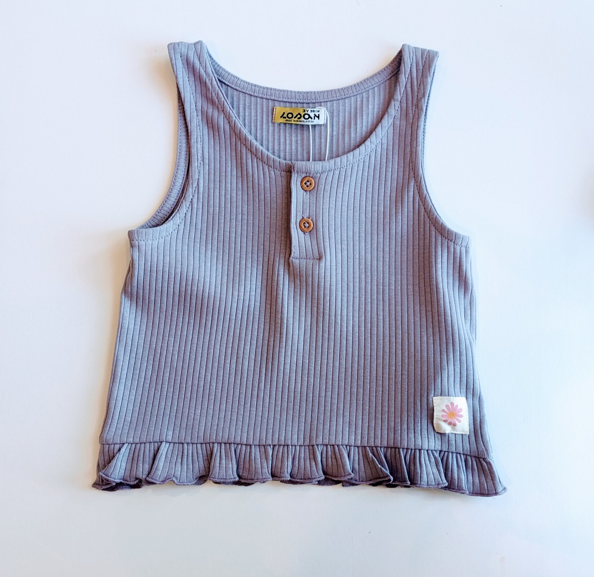Losan Girl Ribbed Sleeveless Top