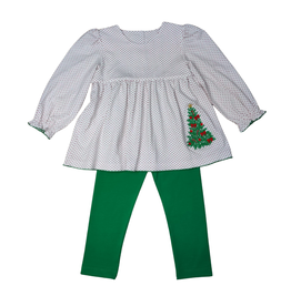 Whimsy Bay Kids Girl's Sweet Christmas Tree Pant Set
