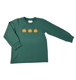 Whimsy Bay Kids Fall Embroidered Pumpkin Shirt