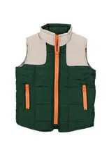 Blue Quail Clothing Co Boy Quilted Zipper Classic Camo Vest