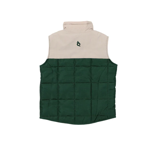 Blue Quail Clothing Co Boy Quilted Zipper Classic Camo Vest