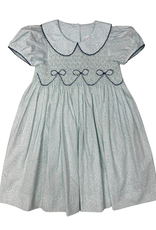 Whimsy Bay Kids Girls  Smocked Bow Dress