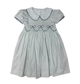 Whimsy Bay Kids Girls  Smocked Bow Dress