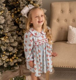 Banana Split Kids Merry & Bright Smocked Dress