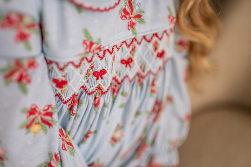 Banana Split Kids Merry & Bright Smocked Dress