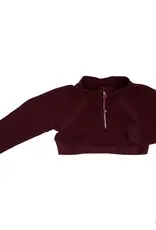 Azarhia Oversized Cropped 1/4 Zipped Sweatshirt