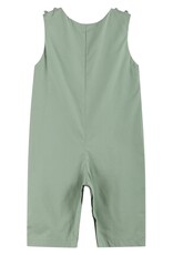 Lil Cactus Sage Green Turkey Smocked Overalls