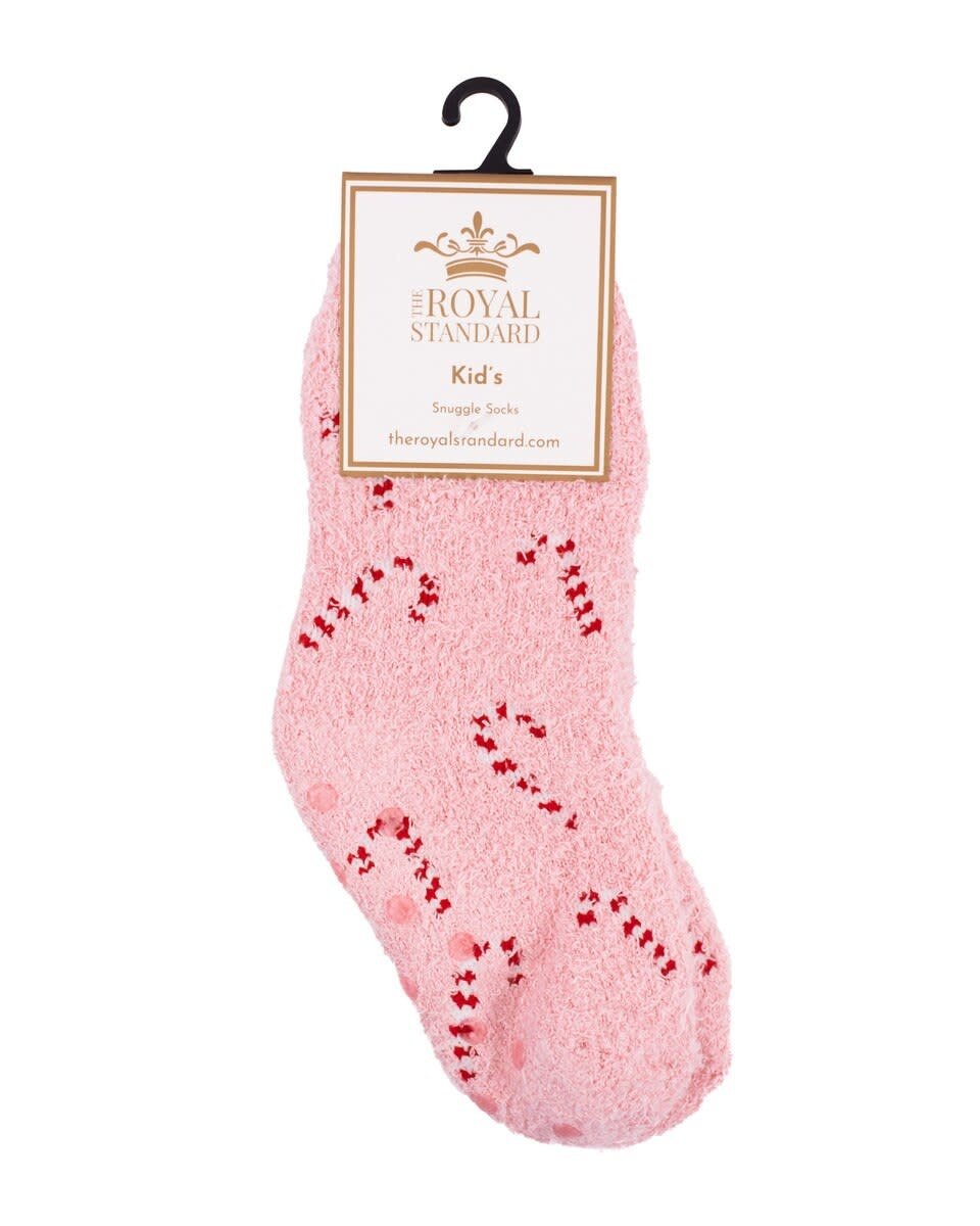 Royal Standard Holiday Candy Cane Fuzzy Socks