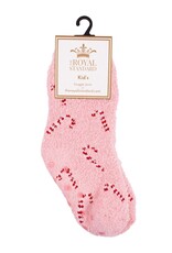 Royal Standard Holiday Candy Cane Fuzzy Socks